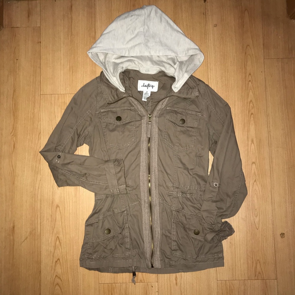 Brown zip-up jacket from Buckle